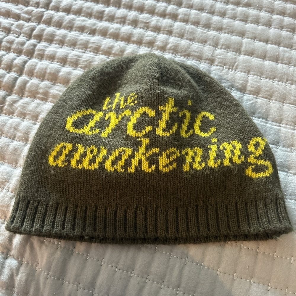 Yellow and Gray Beanie
